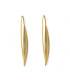 PENDIENTES "HOJAS" BAÑO DE ORO MATE