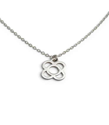 COLGANTE  BALDOSA FLOR DE BARCELONA PLATA 925 (PANOT) 10 mm