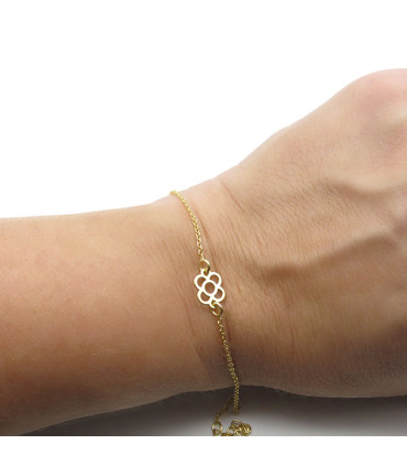 PULSERA FLOR DE BARCELONA 8mm (PANOT) cadena forzada