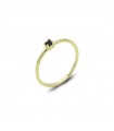 ANILLO MINI ZIRCONITA NEGRA