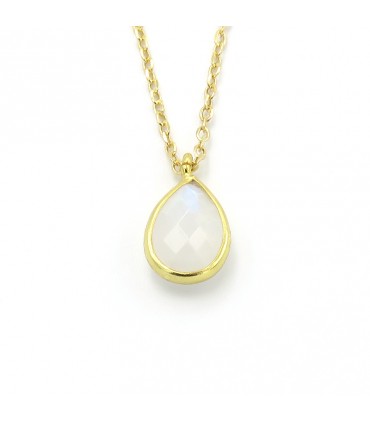 MOONSTONE MINERAL TEARDROP PENDANT