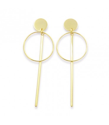 CIRCLE AND LINE EARRINGS