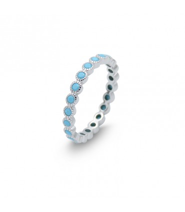 ANELL MULTI ZIRCÒNIES TURQUESES