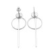 CIRCLE AND LINE EARRINGS
