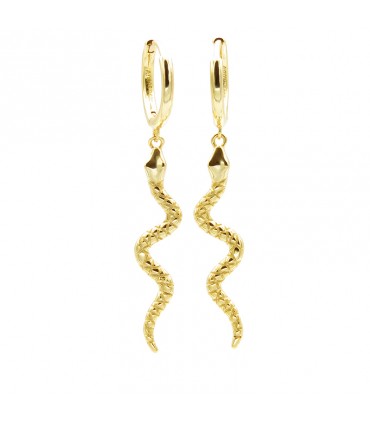 DANGLING SNAKE HOOPS