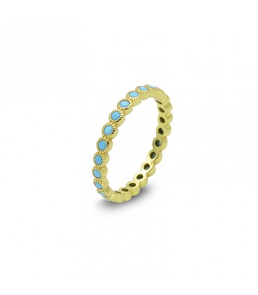 ANELL MULTI ZIRCÒNIES TURQUESES