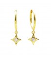 POLAR STAR HOOP EARRINGS