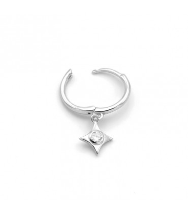 POLAR STAR HOOP EARRINGS