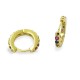 MULTICOLOURED CUBIC ZIRCONIA HOOP EARRINGS