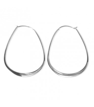 PLAIN OVAL HOOP EARRINGS. Now bigger!