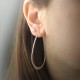 PLAIN OVAL HOOP EARRINGS. Now bigger!