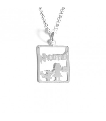 SQUARE MUM PENDANT