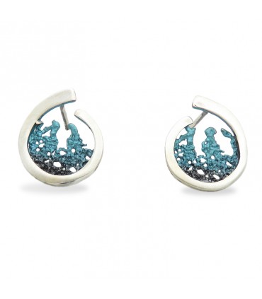 PENDIENTES OLA TURQUESA (ORFEGA)