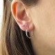 SMOOTH FINISH HOOP EARRING 2 mm THICKNESS