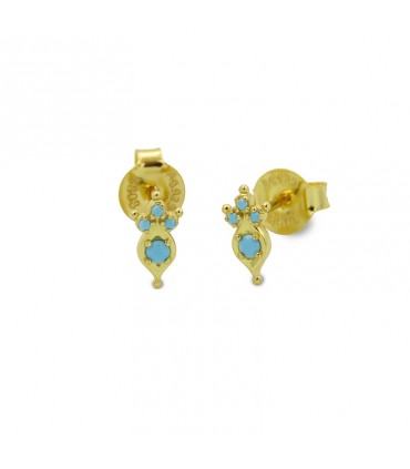 FOUR ZIRCONIA MINI EARRINGS