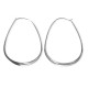 PLAIN OVAL HOOP EARRINGS 45 x 30