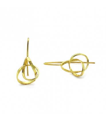 PENDIENTES INFINITY BAÑO DE ORO (ORFEGA)