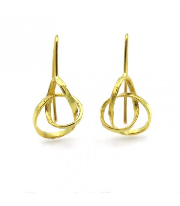 PENDIENTES INFINITY BAÑO DE ORO (ORFEGA)