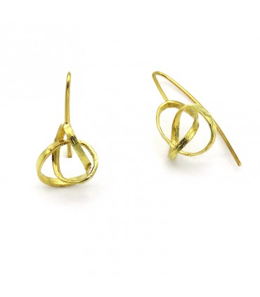 PENDIENTES INFINITY BAÑO DE ORO (ORFEGA)