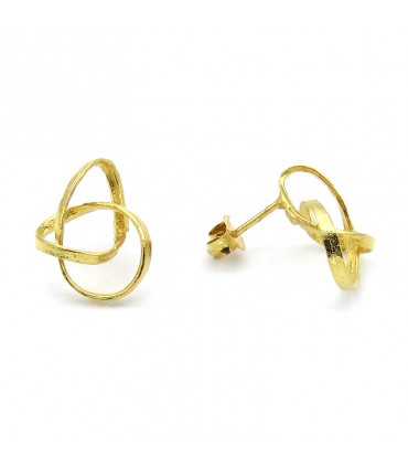 PENDIENTES INFINITY BAÑO DE ORO (ORFEGA)