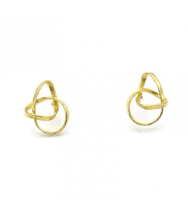 PENDIENTES INFINITY BAÑO DE ORO (ORFEGA)