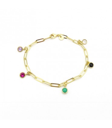 PULSERA  ESLABONES MULTICOLOR
