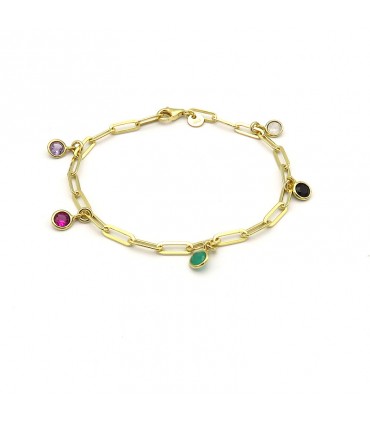 PULSERA  ESLABONES MULTICOLOR