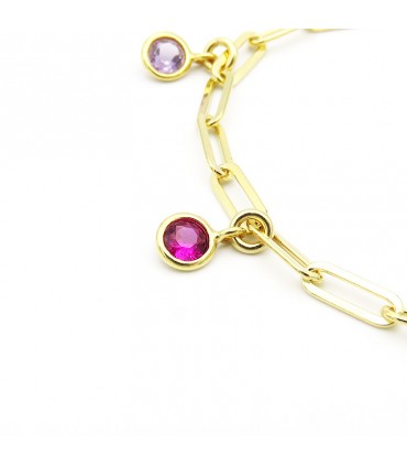 PULSERA  ESLABONES MULTICOLOR