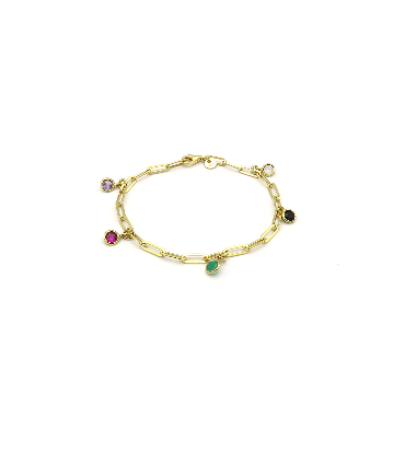 PULSERA  ESLABONES MULTICOLOR